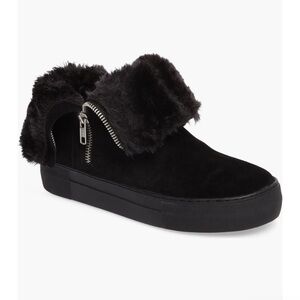 Suede Allie Faux Fur Lined Platform Boot NIB